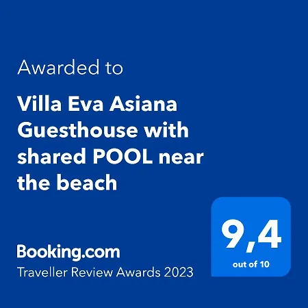 Homestay Eva Asiana With Shared Pool Benissa